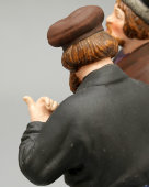 Статуэтка «Приезжие мужички», бисквит, Вербилки (бывш. Гарднер), 1924-27 гг. 