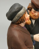 Статуэтка «Приезжие мужички», бисквит, Вербилки (бывш. Гарднер), 1924-27 гг. 