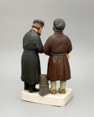 Статуэтка «Приезжие мужички», бисквит, Вербилки (бывш. Гарднер), 1924-27 гг. 