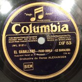 Пасодобль «El Caballero» и вальс «Le Moulin», Columbia, Англия, нач. 20 в.