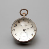 Старинные механические часы-шар с арабскими цифрами, фирма «Павелъ Буре», начало 20 века