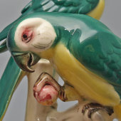 Статуэтка «Попугаи на ветке», фарфор, фабрика Hertwig & Co, Германия, 1941-58 гг.