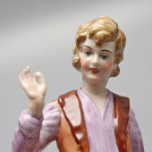 Статуэтка «Садовник», фарфоровая мануфактура Каподимонте (Capodimonte), Италия, 1-я пол. 20 в.