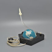 Сувенирный светильник, ночник «Ракета СССР», 1960-е, в рабочем состоянии