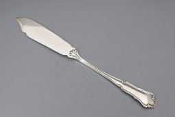 Винтажный серебряный нож для рыбы, 800 проба, O. Richter, Европа, 1-я пол. 20 в.