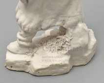 Статуэтка «Охотник», скульптор Ковнер С. Я., бисквит, Вербилки, 1959 г.