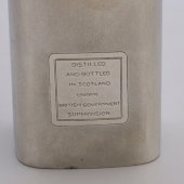 Металлическая бутылка из-под шотландского виски премиум класса «Johnnie Walker Black Label 12 YO»