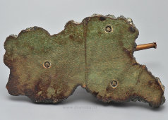 Интерьерная статуэтка «Полевая пушка Первой мировой войны», бронза, камень, Европа, 1914 г.