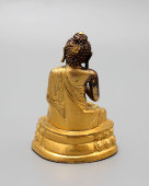 Старинная статуэтка Будды, чеканка, Китай, 19 в.