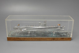 Модель-макет  советской подводной лодки в коробе из оргстекла, 1970-80 гг.