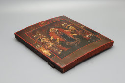 Старинная икона Богородицы «Всех скорбящих радость», дерево, Россия, кон. 19 в.