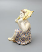 Советская фаянсовая статуэтка «Ветерок», ЗИК Конаково, автор Холодная М. П., СССР, 1960-е