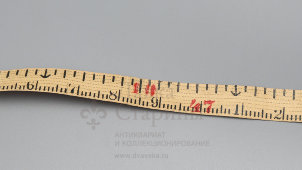 Старинная рулетка для измерений на железнодорожных путях, 10 м, кожаный корпус, Европа, кон. 19, нач. 20 вв.