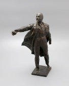 Советская агитационная скульптура «В. И. Ленин», скульптор Аникушин М., силумин, СССР, 1971 г.