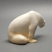 Антикварная статуэтка «Медведь полярный», ИФЗ, Николай II, 1894-1917 гг.