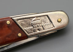 Советский складной карманный многофункциональный нож «Горький. Газель», сталь, сер. 20 в.