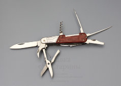 Советский складной карманный многофункциональный нож «Горький. Газель», сталь, сер. 20 в.