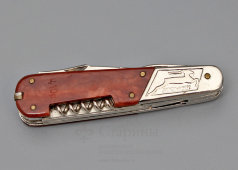 Советский складной карманный многофункциональный нож «Горький. Газель», сталь, сер. 20 в.