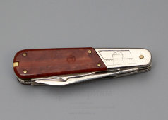 Советский складной карманный многофункциональный нож «Горький. Газель», сталь, сер. 20 в.