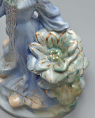 Статуэтка «Хозяйка медной горы с каменным цветком»,  скульптор Шушканова Л., Гжель, 1950-60 гг.