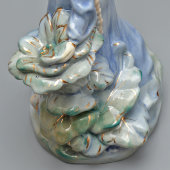 Статуэтка «Хозяйка медной горы с каменным цветком»,  скульптор Шушканова Л., Гжель, 1950-60 гг.