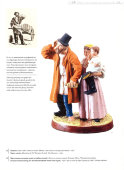Антикварная фарфоровая статуэтка «Крестьянка, ведущая мужа из кабака домой», Гарднер, бисквит, 19 век