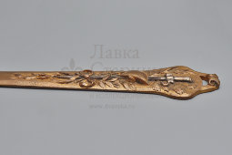 Старинный бронзовый нож для писем периода Первой мировой войны, автор H. Chevalier, Франция, 1914-18 гг.