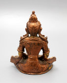 Антикварная тибетская статуэтка Будды, бронза, Китай, 19 в.
