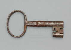 Амбарный ключ (9,7 см), железо, ковка, Россия, 19 в.