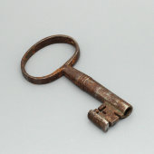 Амбарный ключ (9,7 см), железо, ковка, Россия, 19 в.