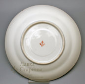 Большая чайная пара, 900 мл, фарфор, живопись, Вербилки, 1950-60 гг.