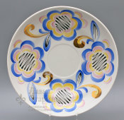 Большая чайная пара, 900 мл, фарфор, живопись, Вербилки, 1950-60 гг.