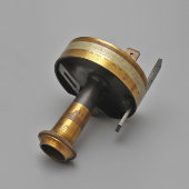 Старинный геодезический прибор, буссоль, компас, латунь, стекло, Европа, кон. 19 в.