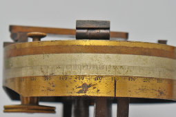 Старинный геодезический прибор, буссоль, компас, латунь, стекло, Европа, кон. 19 в.