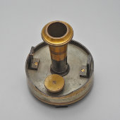 Старинный геодезический прибор, буссоль, компас, латунь, стекло, Европа, кон. 19 в.