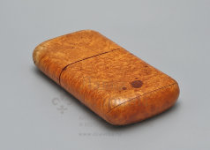 Старинный футляр, пенал из карельской березы, Франция, нач. 20 в.
