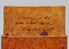 Старинный футляр, пенал из карельской березы, Франция, нач. 20 в.