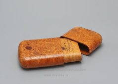 Старинный футляр, пенал из карельской березы, Франция, нач. 20 в.