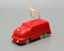 Детская игрушечная машинка «Фургон телевидение», пластмасса, СССР, 1960-е гг.