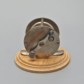 Старинная сувенирная рыболовная катушка, подарок рыбаку, латунь, бакелит, дерево, Европа, 1-я пол. 20 в.