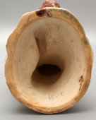 Большая скульптура «Якутка с собакой», майолика, СХФ №1, СССР, 1950-60 гг.