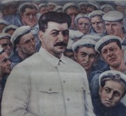 ​Советский плакат «Сталин среди краснофлотцев», художник Модоров, 1932 г.