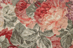 Образец, отрез старинной ткани «Букет с сиренью», Трёхгорная мануфактура, г. Москва, 1-я четв. 20 в.