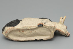 Старинная фигурка, игрушка «Корова лежащая», папье-маше, Европа, 1920-30 гг.