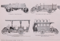 Литография «Автомобили»