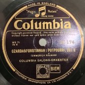 Попурри из оперетты Кальмана «Королева чардаша (Сильва)», Columbia, Англия, 1930-е гг. Родной конверт! Редкость!