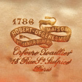 Старинные ножницы для винограда в футляре, металл, никелирование, Robert Degeresme, Франция, 19 в.