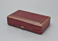 Старинные ножницы для винограда в футляре, металл, никелирование, Robert Degeresme, Франция, 19 в.