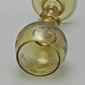 Винтажный бокал для вина «Рёмер», стекло, Европа, 1950-60 гг.