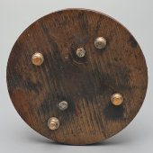 Винтажная интерьерная скульптура «Водолаз», бронза, дерево, СССР, 1970-80 гг.